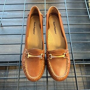 Hush Puppies Brown Leather Heels